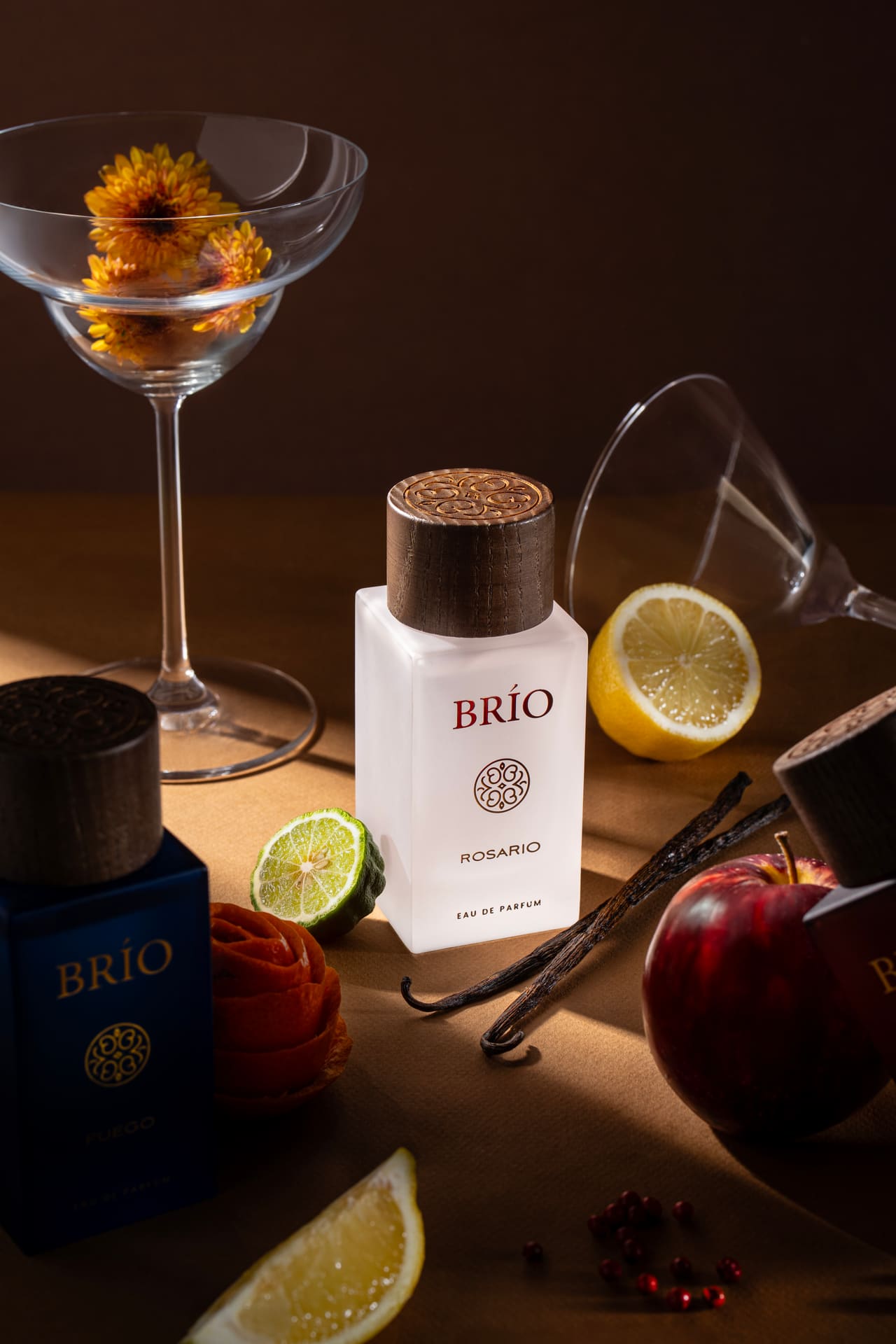 Brio — fragrance art-direction moodboard by Innovex