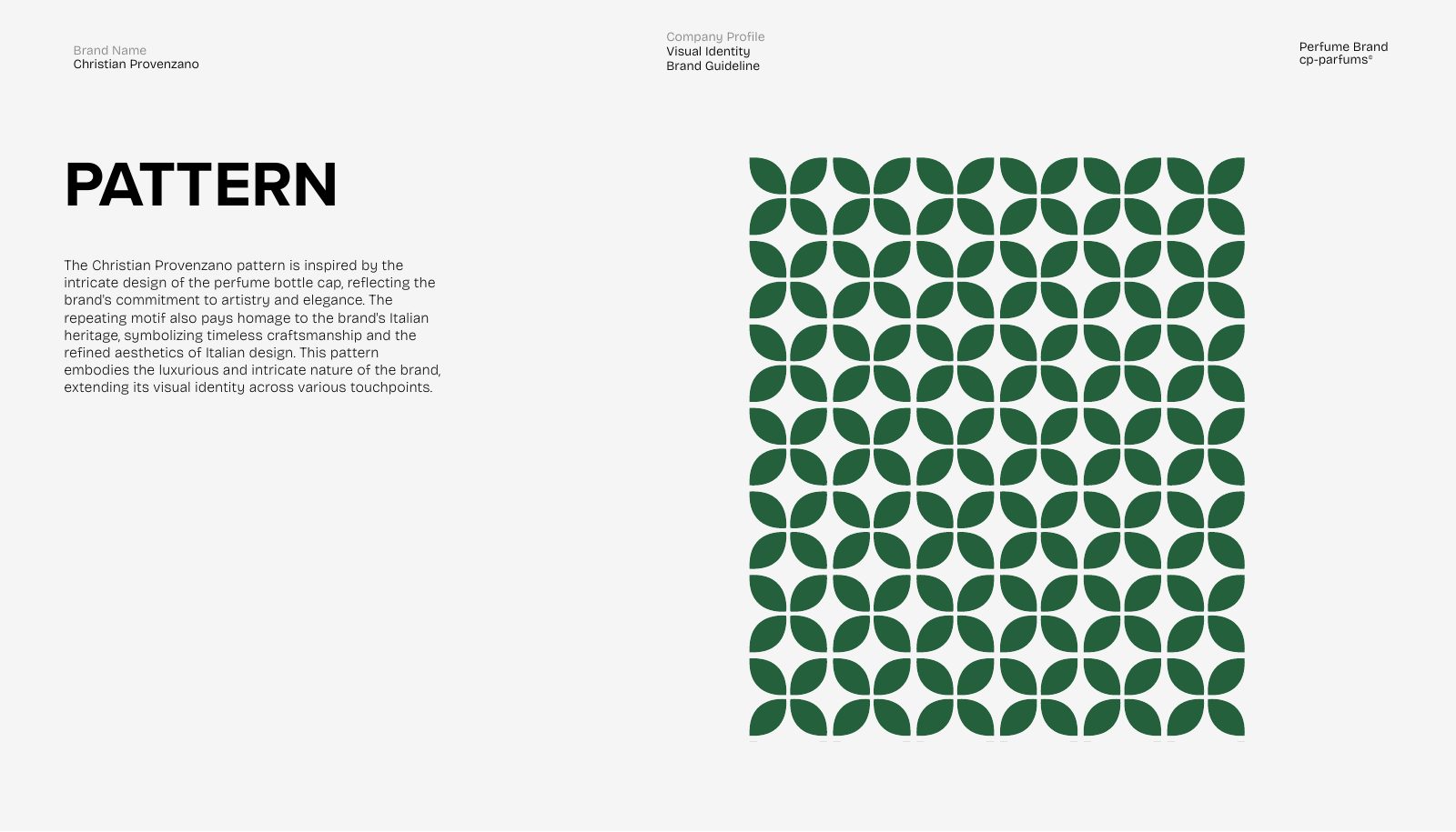 Christian Provenzano — fragrance brand identity visual by Innovex