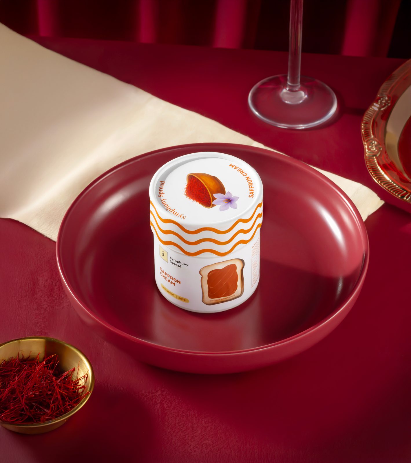 Symphony Spread — food and beverage art-direction moodboard by Innovex