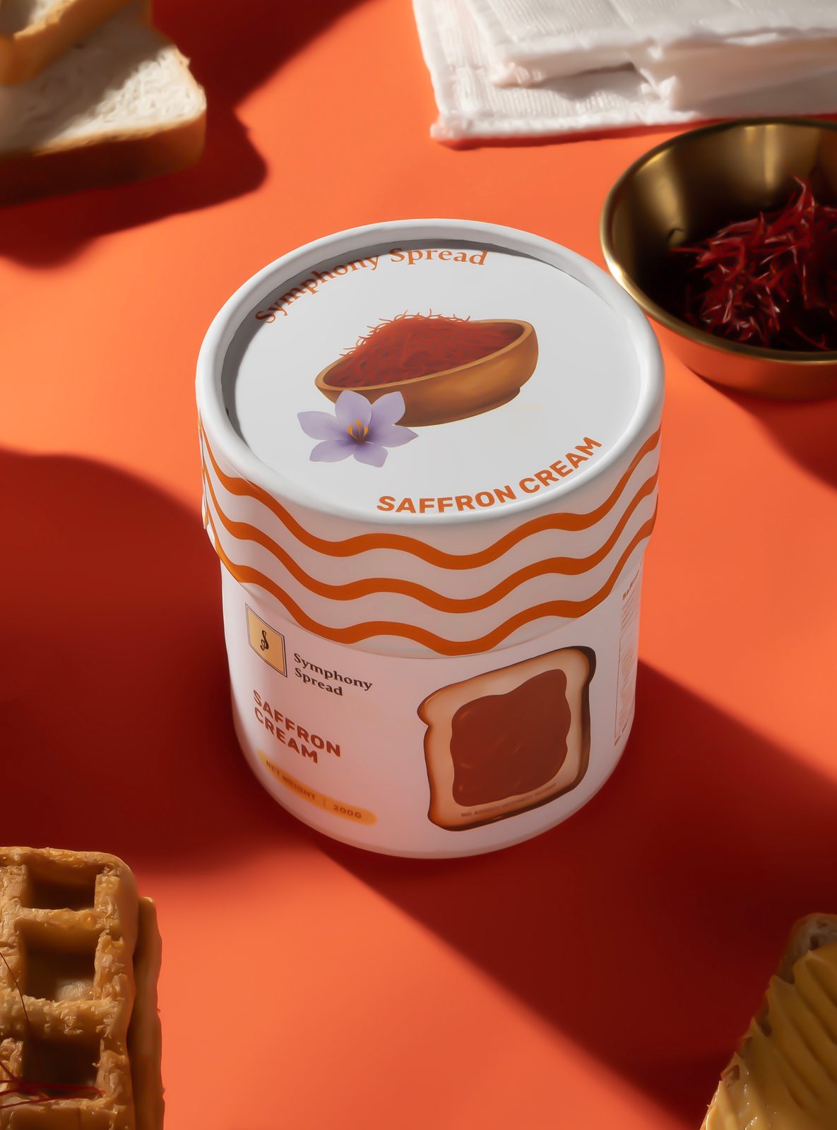 Symphony Spread — food and beverage art-direction moodboard by Innovex