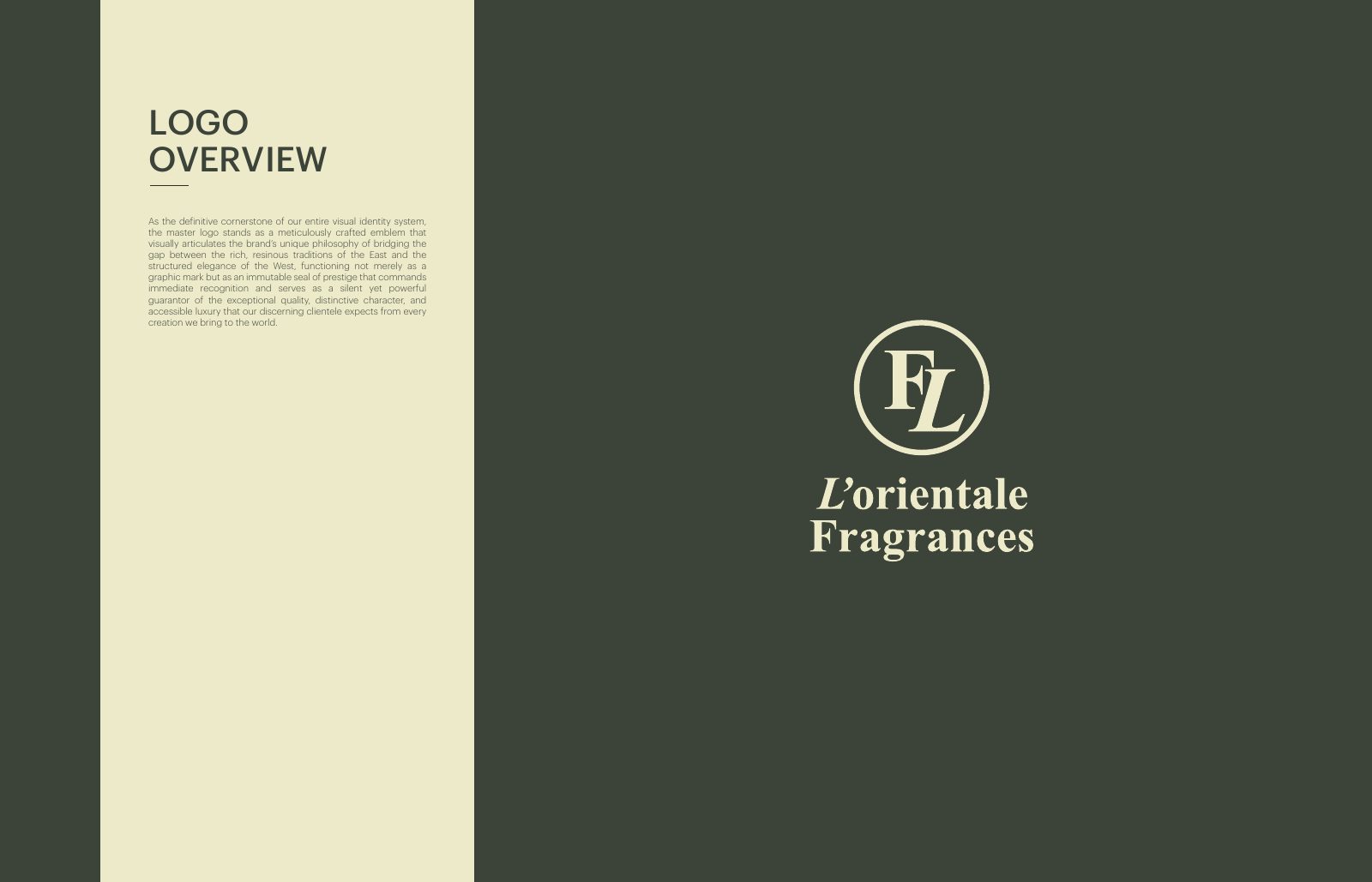 L'Orientale — fragrance brand identity visual by Innovex