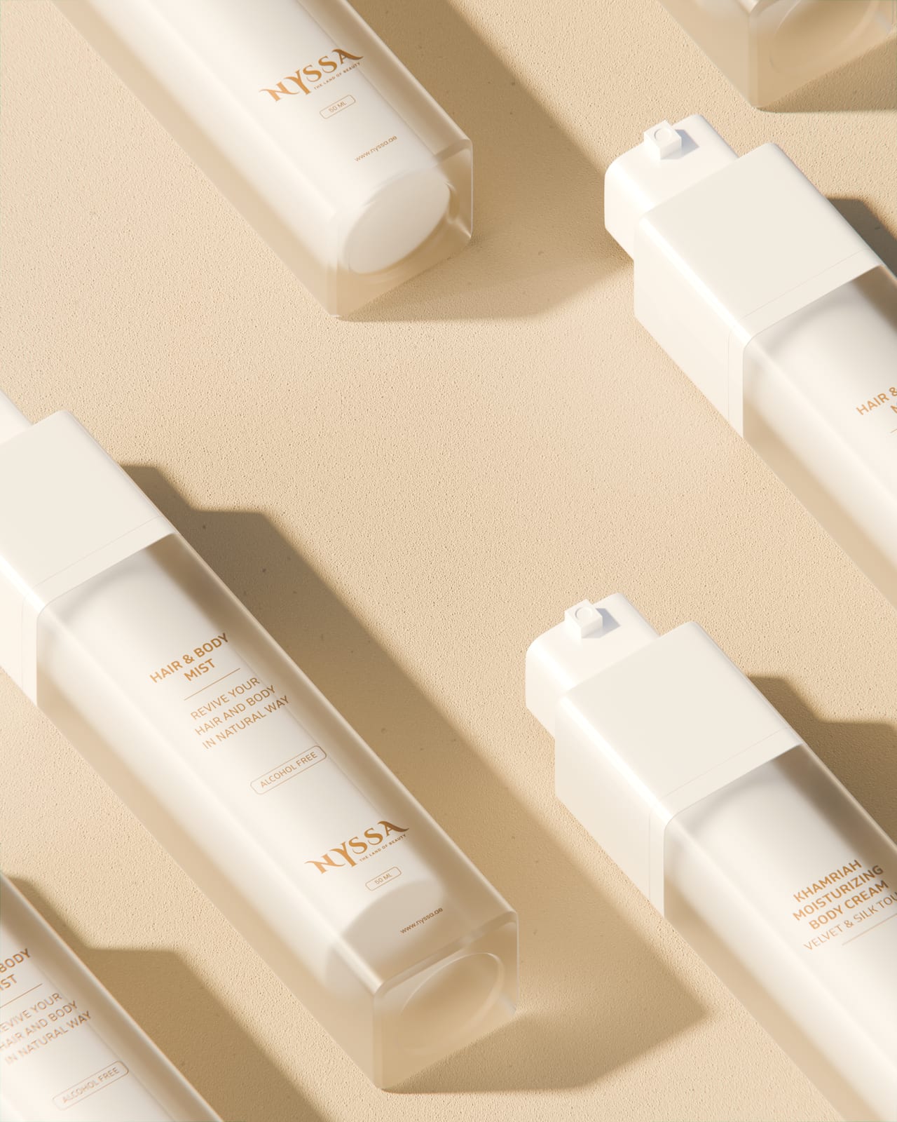 Nyssa — beauty art-direction moodboard by Innovex