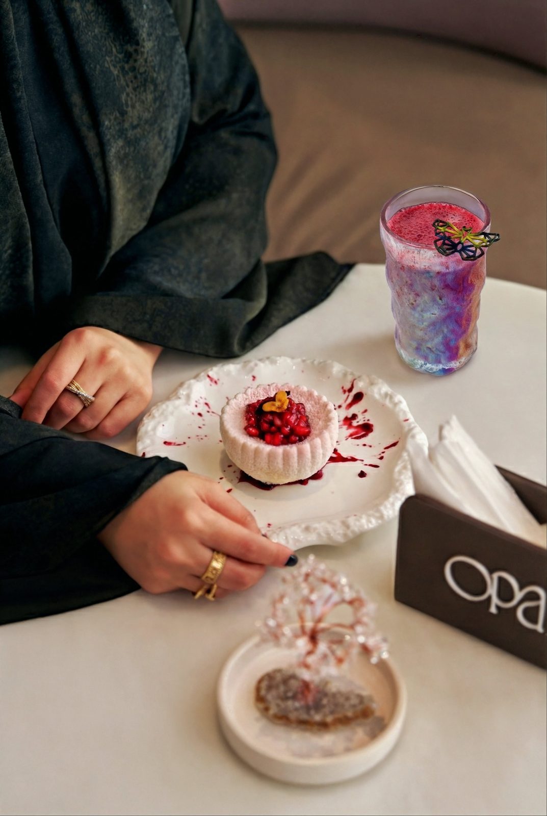 Opal 10 Cafe — food and beverage art-direction moodboard by Innovex