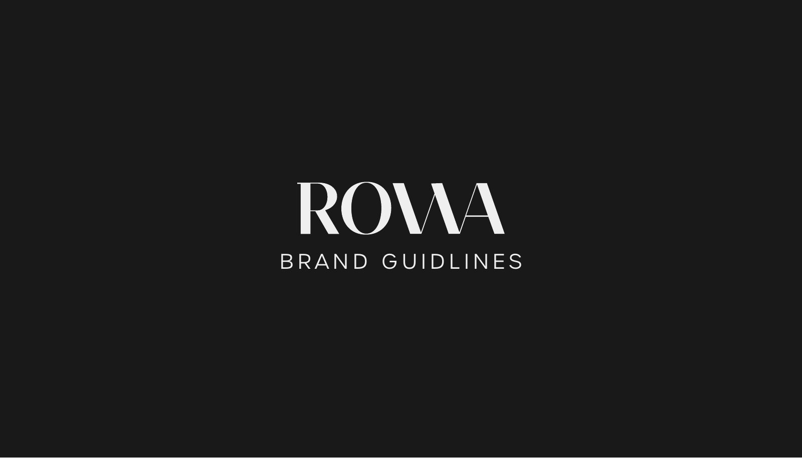 Rowa — fashion brand identity visual by Innovex