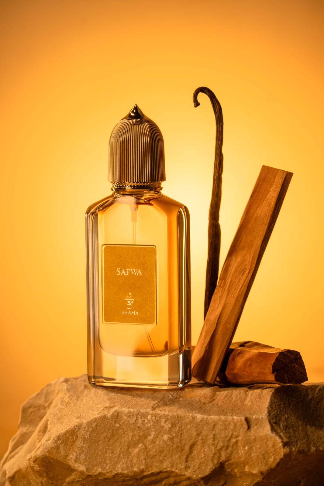 Shama — fragrance art-direction moodboard by Innovex