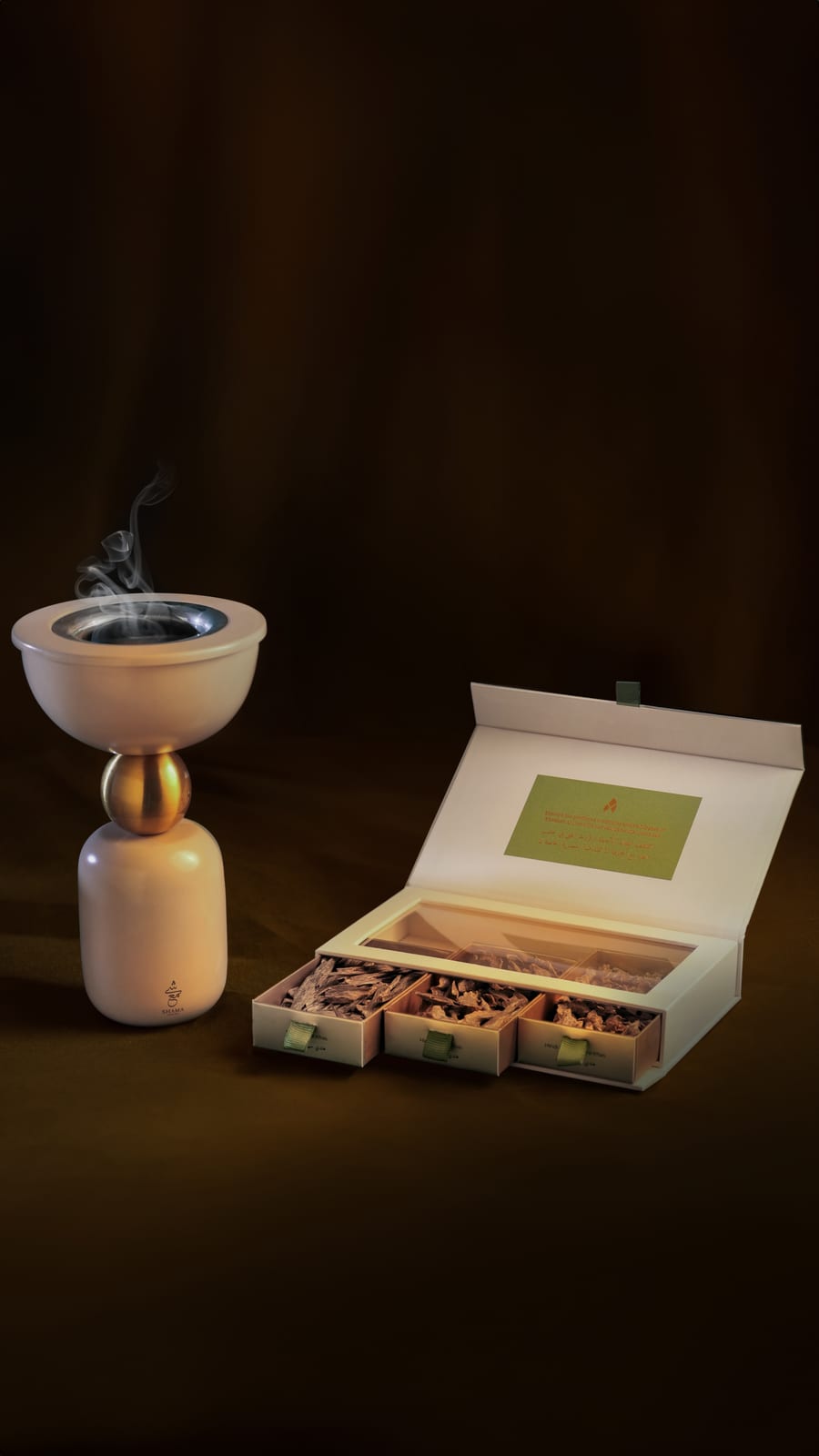 Shama — fragrance art-direction moodboard by Innovex