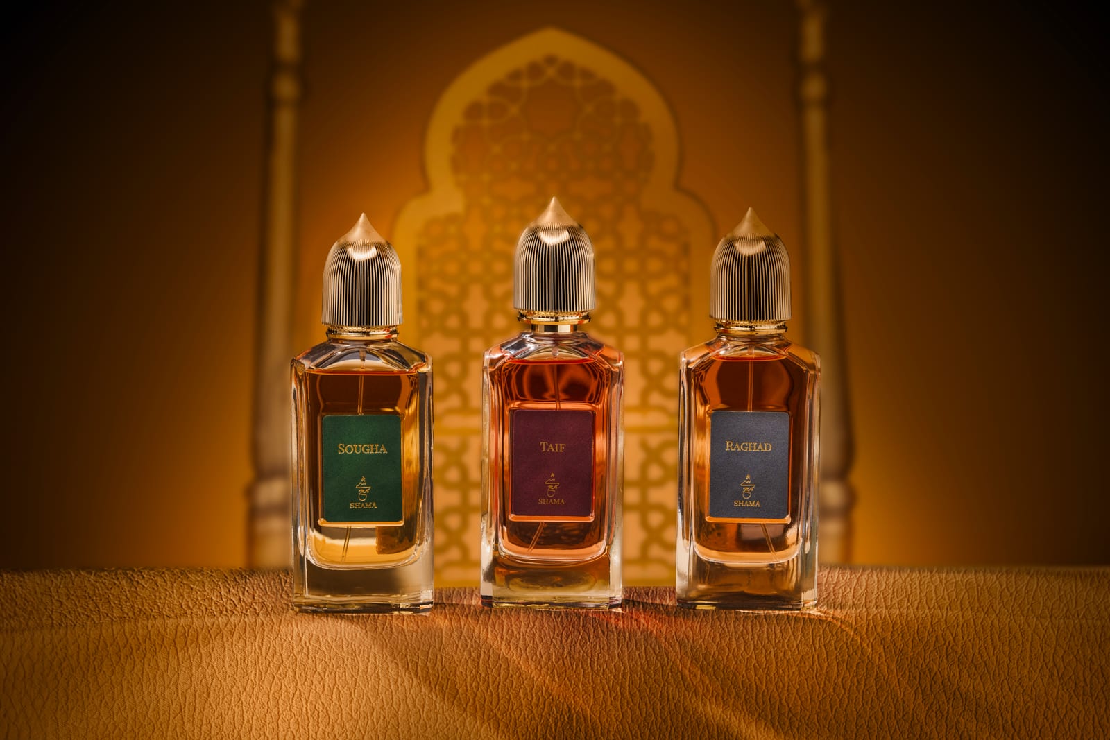Shama — fragrance art-direction moodboard by Innovex