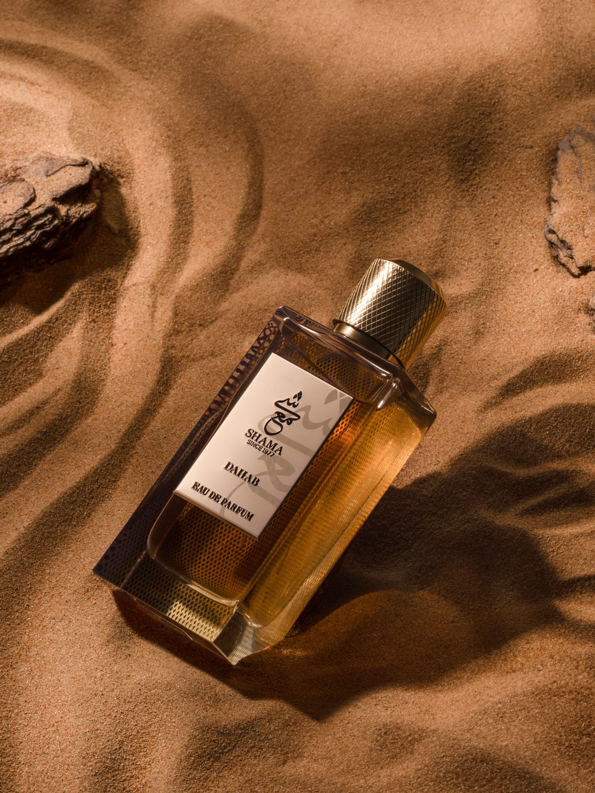 Shama — fragrance art-direction moodboard by Innovex