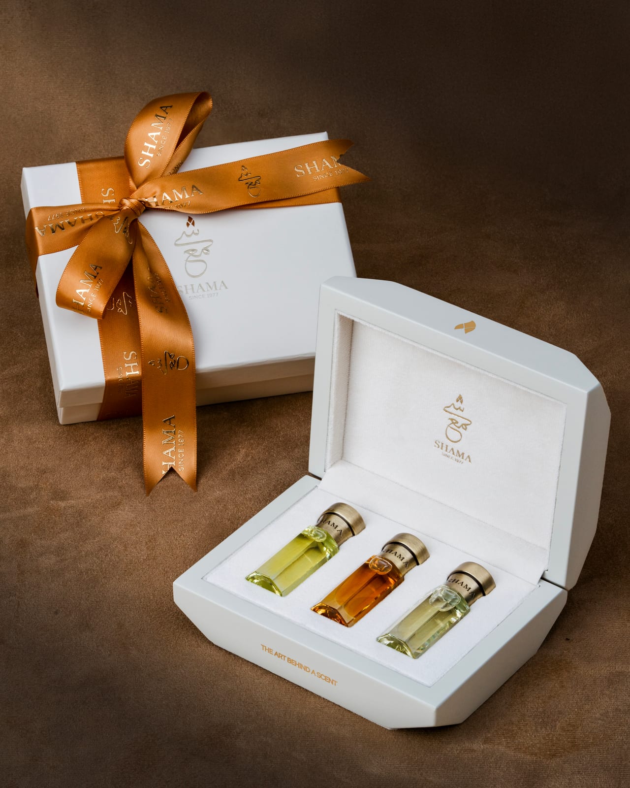 Shama — fragrance art-direction moodboard by Innovex