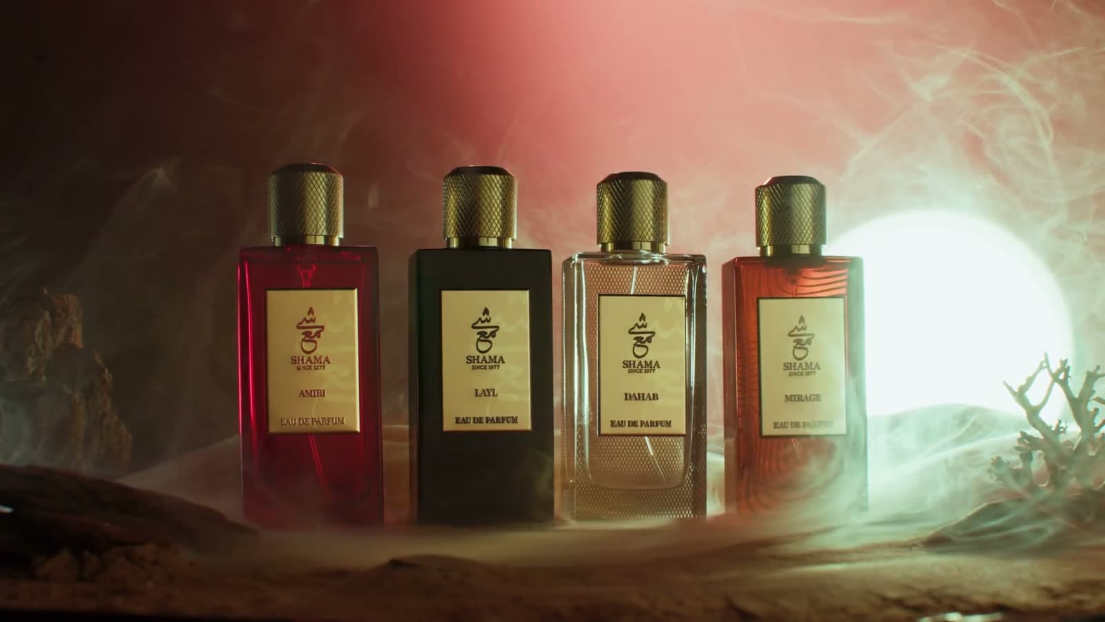 Shama — fragrance art-direction moodboard by Innovex