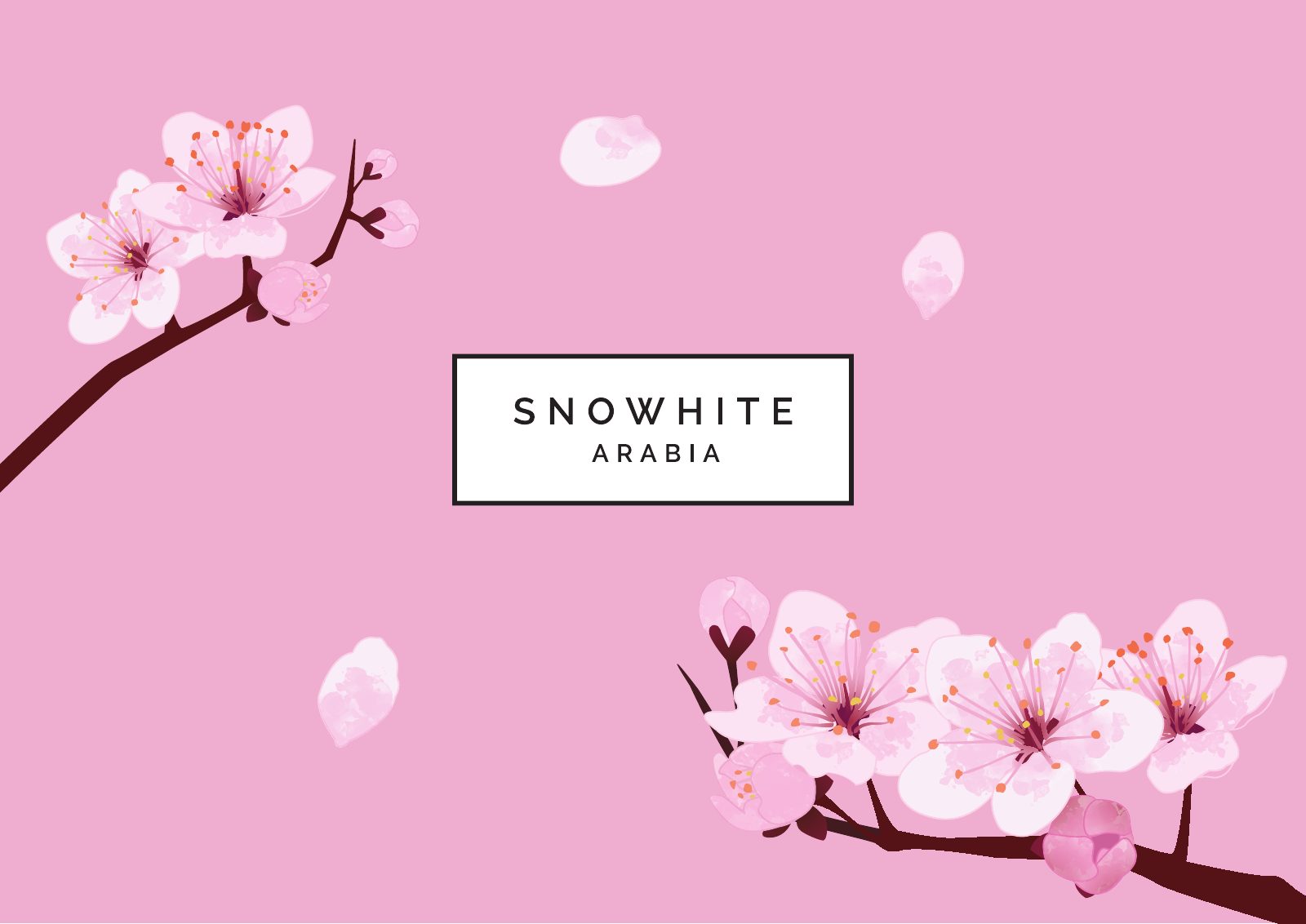 Snow White Arabia — beauty brand identity visual by Innovex