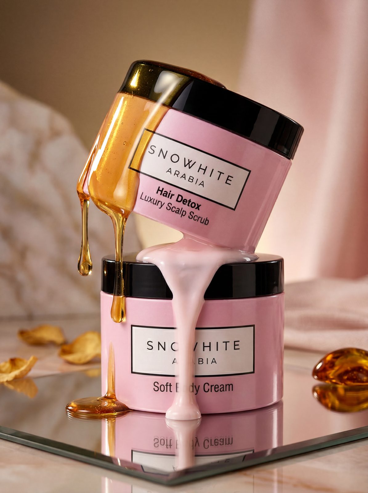 Snowhite — beauty brand identity moodboard by Innovex