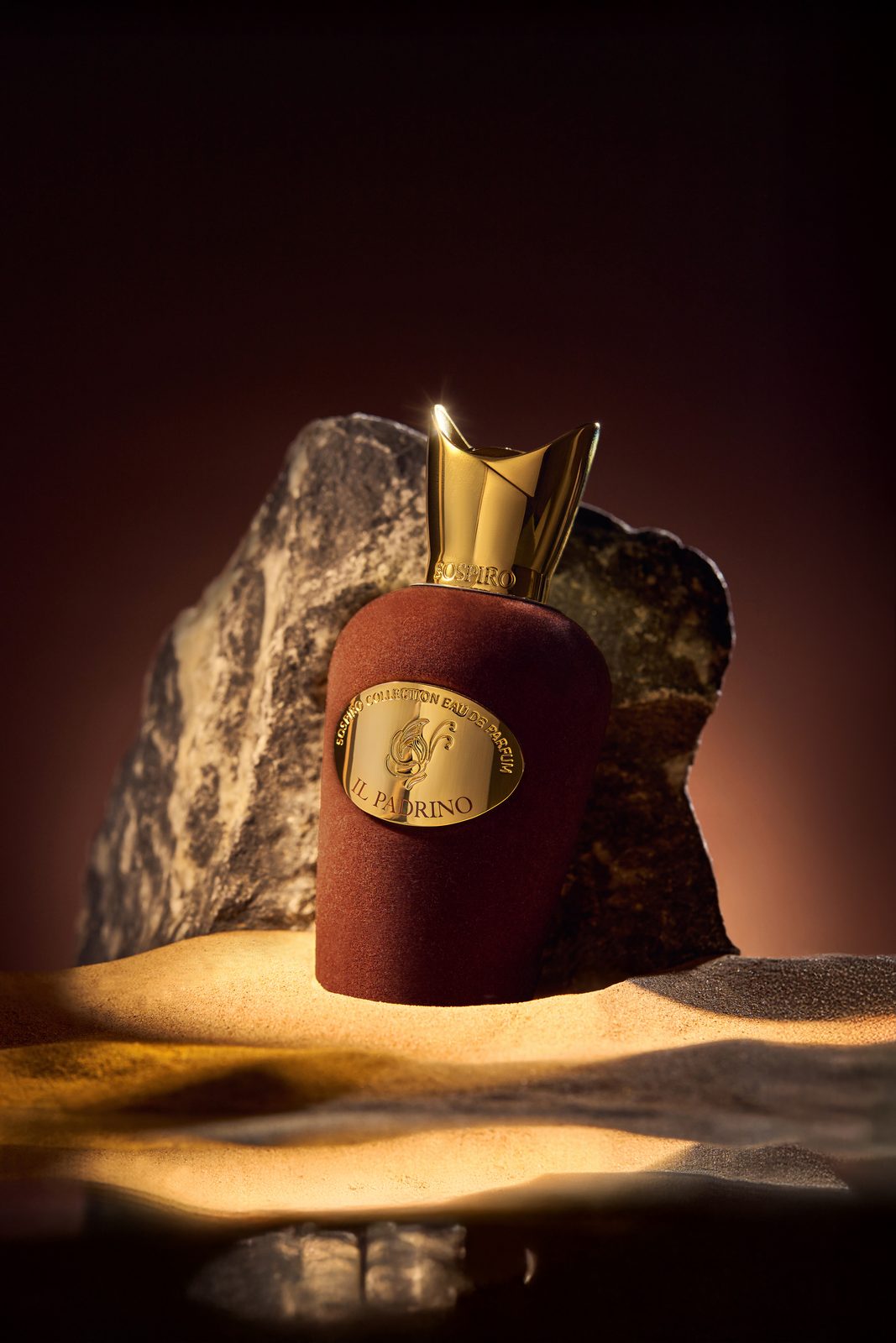 Sospiro — fragrance brand identity moodboard by Innovex