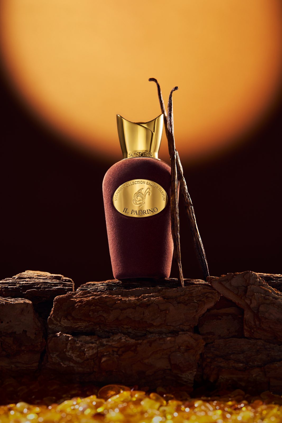 Sospiro — fragrance brand identity moodboard by Innovex