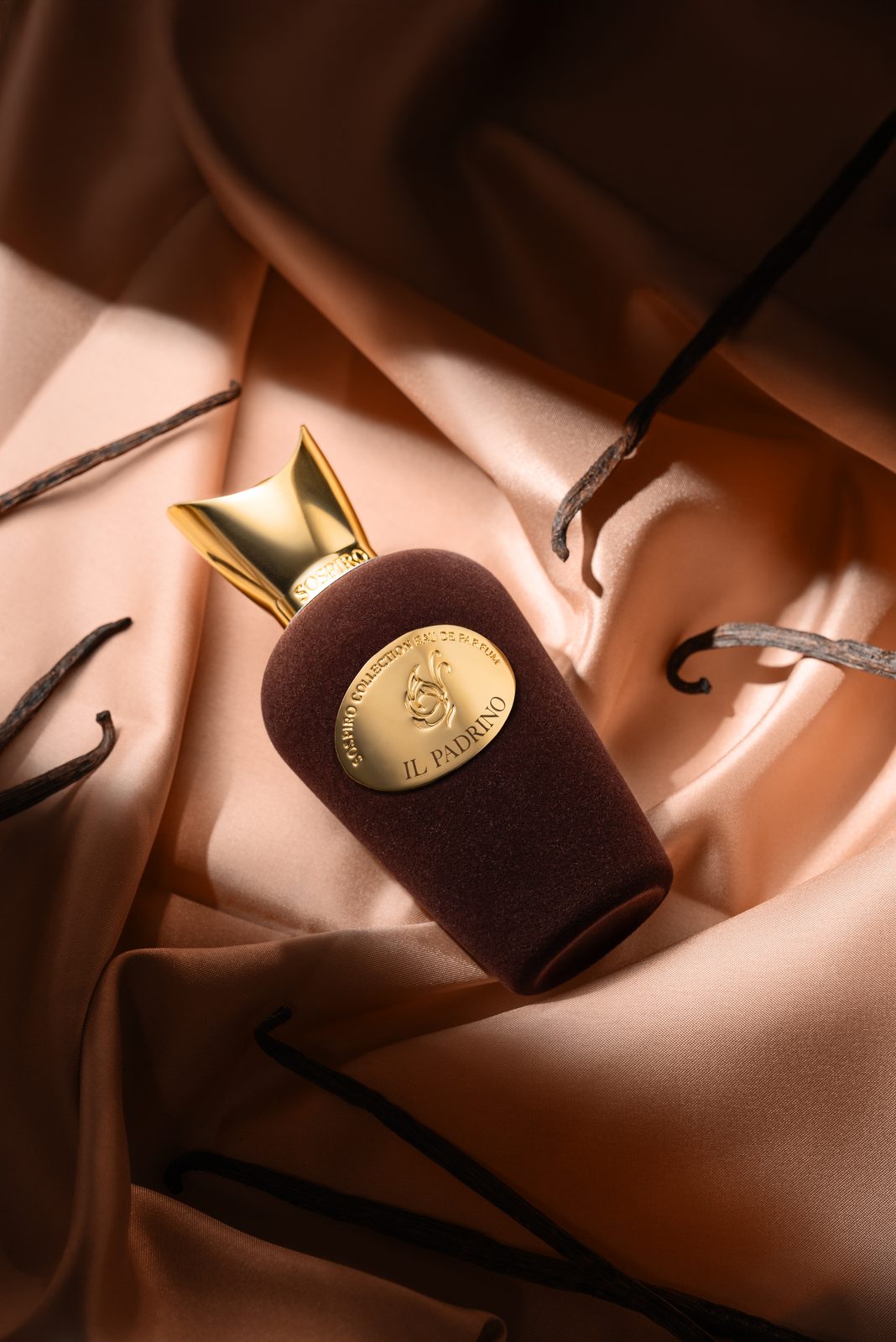 Sospiro — fragrance brand identity moodboard by Innovex
