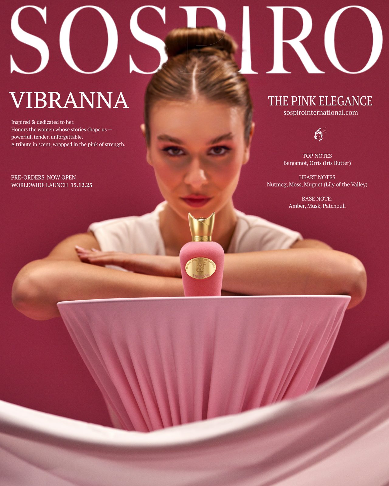 Sospiro — fragrance brand identity moodboard by Innovex