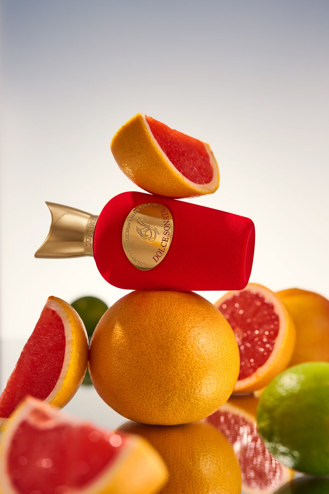 Sospiro — fragrance brand identity moodboard by Innovex