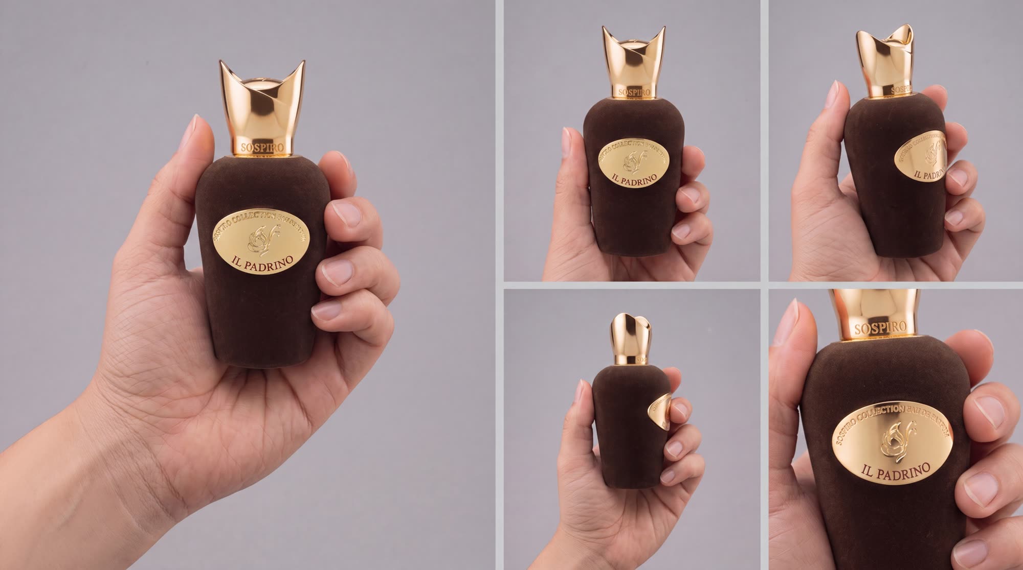The Il Padrino bottle by Sospiro, a fragrance house