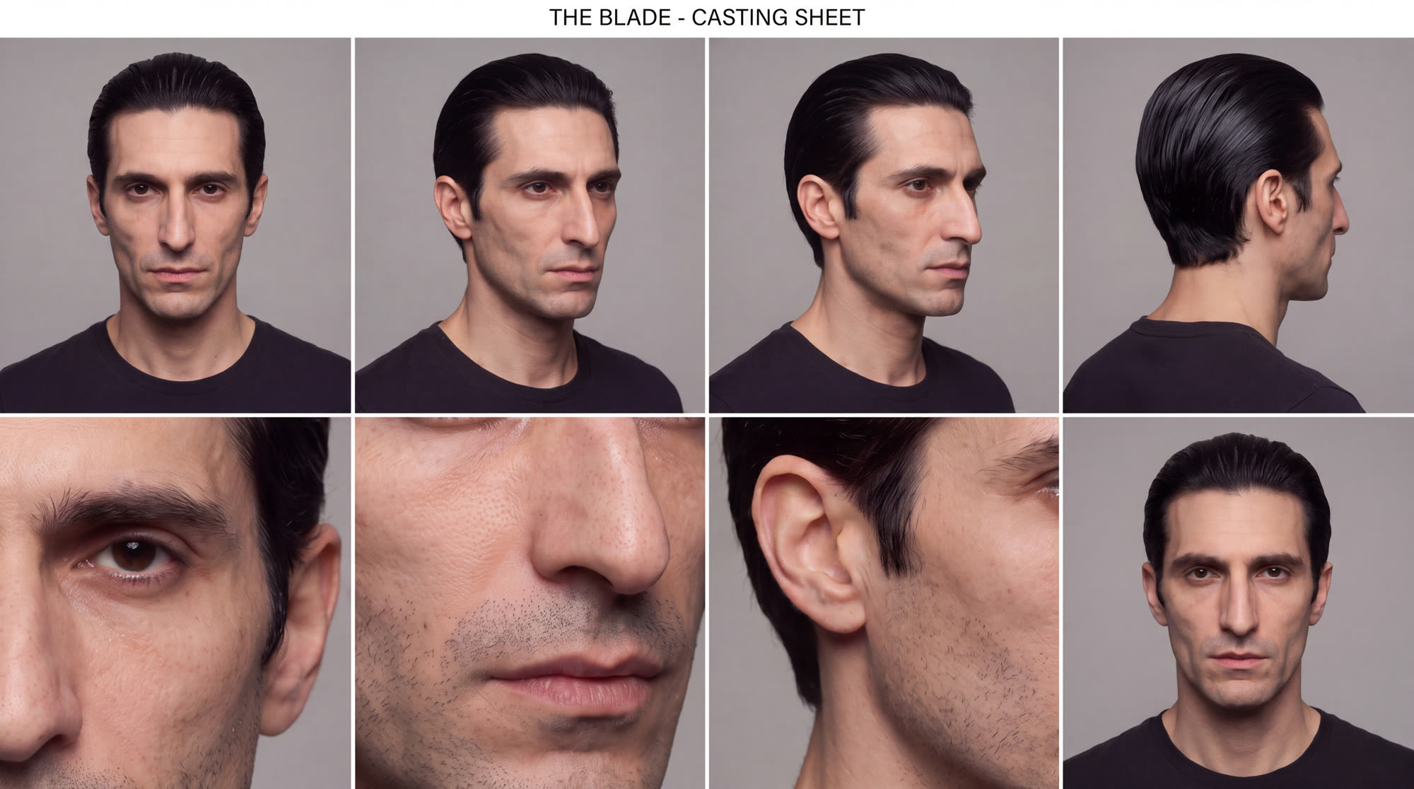 Production sheet from the Il Padrino film for Sospiro, a fragrance house