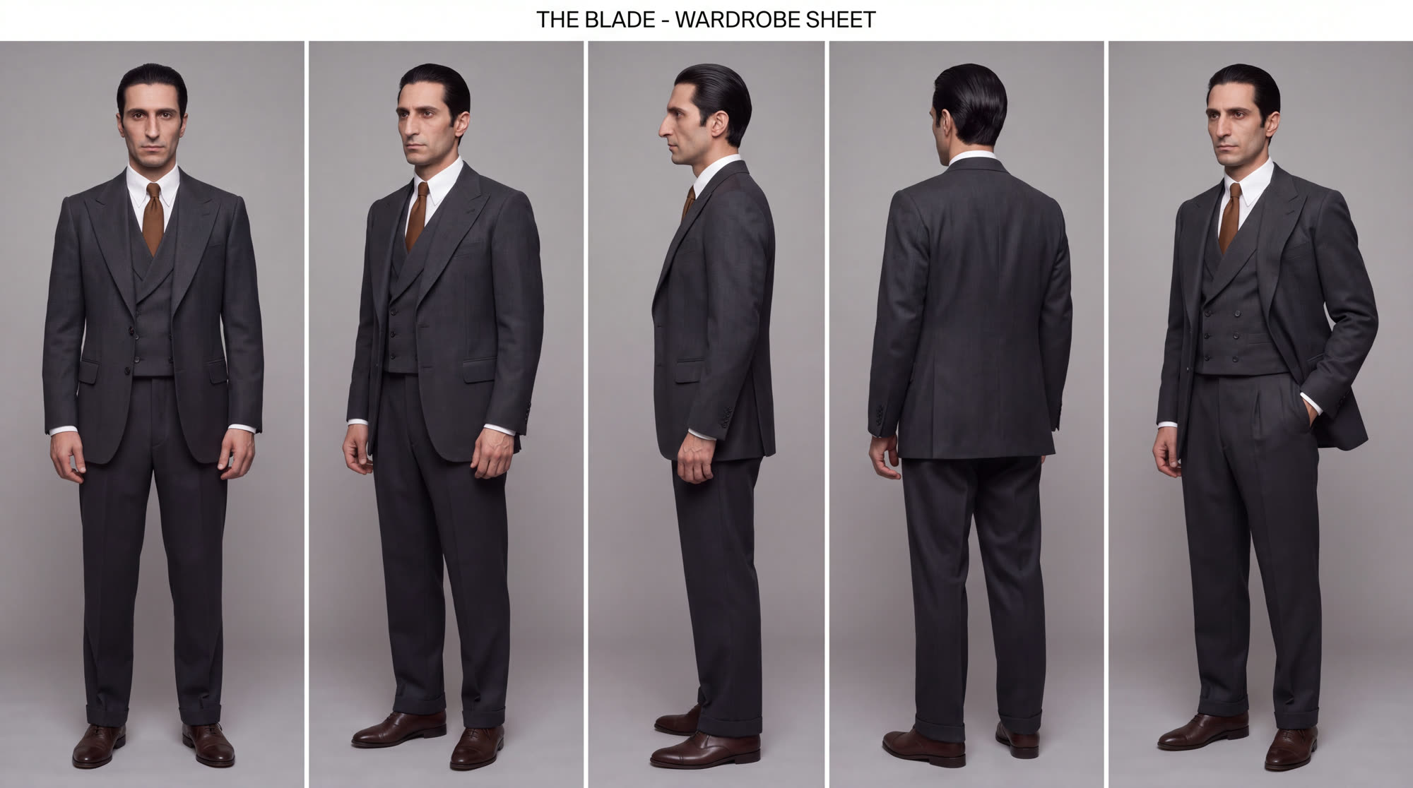 Production sheet from the Il Padrino film for Sospiro, a fragrance house